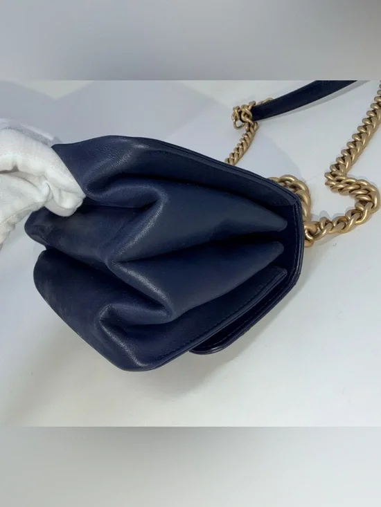 Chanel 2017 Small Paris Cosmopolite Flap Bag Deep Navy Blue - Picture 10 of 16